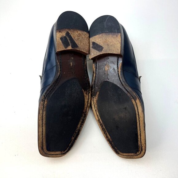 Mezlan Leather Loafers Slip On Men's Size 10M Blue Color Sharp Professional - Picture 8 of 13